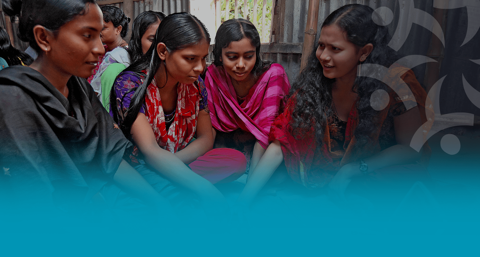 Adolescent girls have fun learning how to use a computer in Gondohali village, Bangladesh. © 2010 Sumon Yusuf, Courtesy of Photoshare